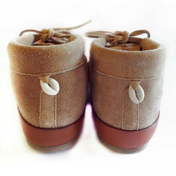 FIGUE Free People Striped Desert Moccasin sequined boho suede booties Size 7 NEW - Picture 3 of 8